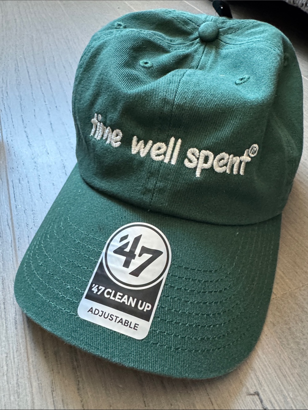 ‘47 Brand Time Well Spent Green Baseball Hat Cap New